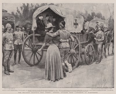傷ついた兵士の親友、無効者をレディスミスからマリッツバーグに送る 作： Frank Dadd